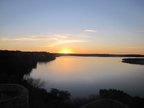 Sunset view from backyard