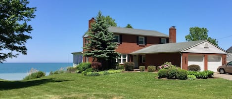 Street View of Lake Front Property.