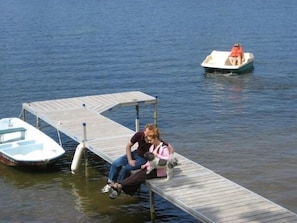 View of dock from Dining area