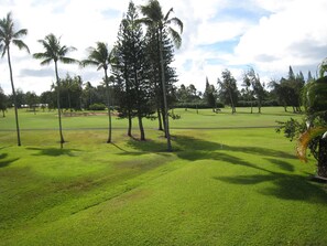 Golf course view from our townhome.