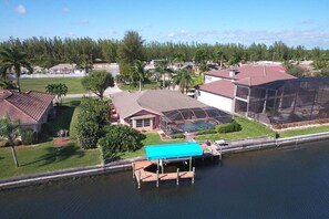 Aerial view back of house