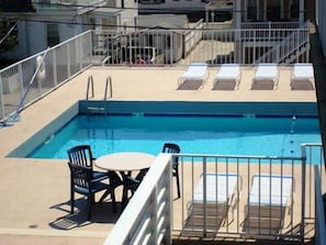 Lounge, swim and dine at the swimming pool located on the same level.