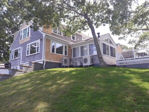 House and Sun Room from the Bay Side.  