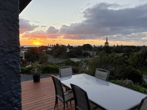 Sea views from deck