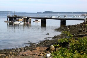 View from shore of the town wharf
