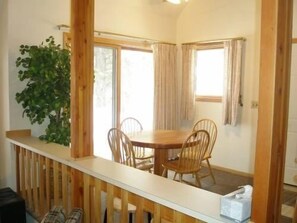 Enjoy the panoramic outdoor views while dining!