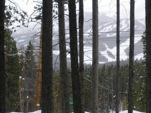 You can see the slopes from our deck!