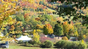 Autumn view. Below is The Whitney Inn.