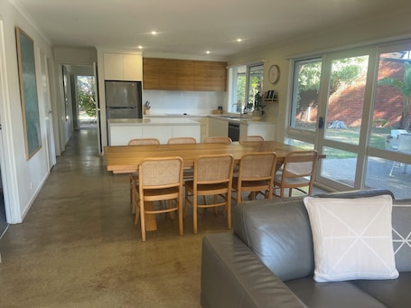 Open plan Living, Dining and Kitchen Area