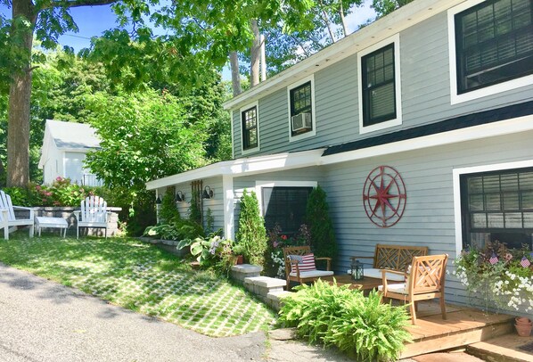 New windows, deck and gardens