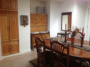 Refinished the Hoosier cabinet 30 years ago! It fit in the space perfectly. 
 