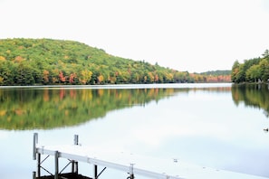 View from the dock in fall