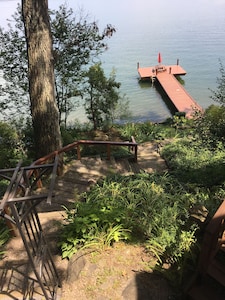 MAGICAL, PRIVATE, FORESTED LAKEFRONT/ SWEEPING LAKE VISTAS, EASY ACCESS IN ITHA