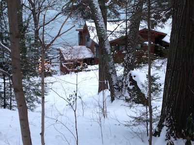 MAGICAL, PRIVATE, FORESTED LAKEFRONT/ SWEEPING LAKE VISTAS, EASY ACCESS IN ITHA