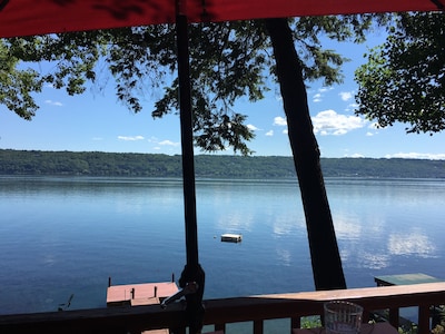 MAGICAL, PRIVATE, FORESTED LAKEFRONT/ SWEEPING LAKE VISTAS, EASY ACCESS IN ITHA