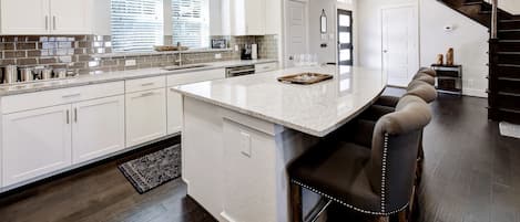 barstools provide a way to visit with family and friends while cooking! 