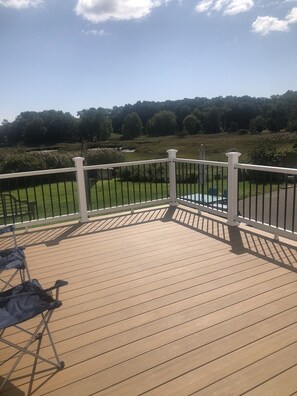 Deck overlooking West River