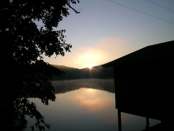 Sunrise over the dock