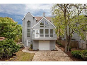 This 3,000 sq foot house is bright and spacious with unique architectural detail