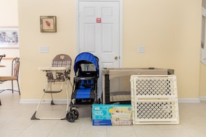 High Chair, Stroller, Pack & Play, Baby Gate and Bed Rail