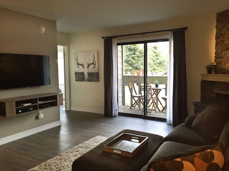 Warm, cozy, sunny living area.