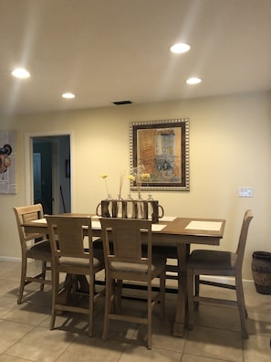 Larger dining area
