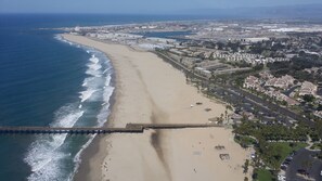 Our big beautiful uncrowded beach and pier