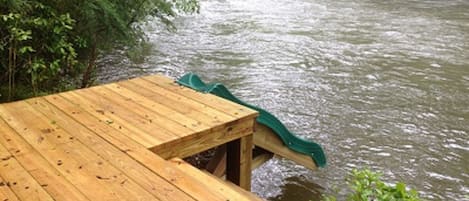 Your own slide in river in your backyard 