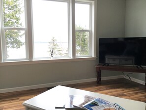 Living room view from the couch