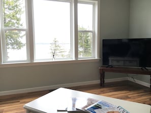 Living room view from the couch