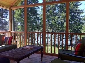 Screened in deck