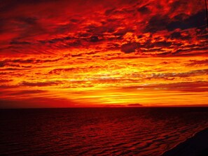 Sunset view from balcony