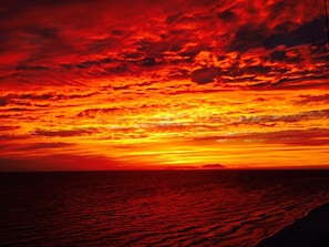 Sunset view from balcony