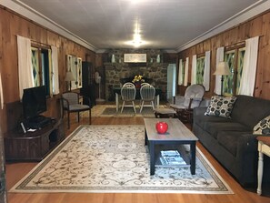 Great room with pull out couch