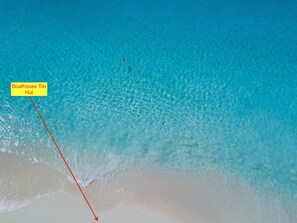 Aerial shot of Boathouse beach. Our tiki hut is right here!
photo:Ryan
