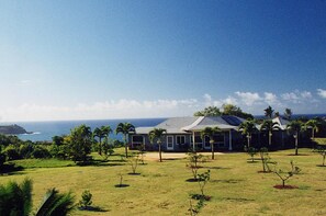 View of house looking north, toward pristine ocean views.