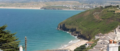 Gorgeous sea views over Carbis Bay Beach and the golden sands of Hayle