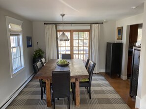 Dining room with porch