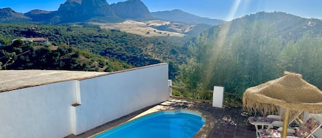 Pool and views over National Park