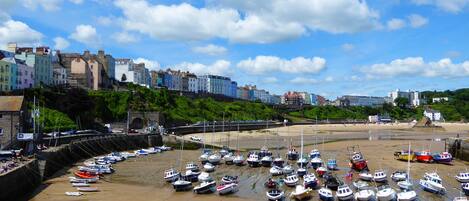 Tenby is a picturesque harbour town just a short drive away.
