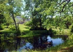 The Farmhouse from the freshwater pond