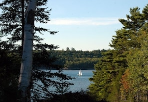 Sailing on the Back River. View from the Farmhouse