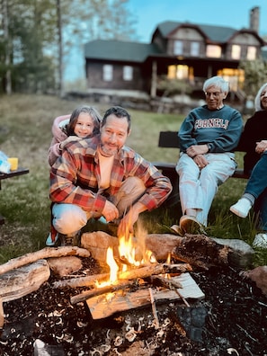 Enjoy time around the fire pit, roasting marshmallows and watching the stars