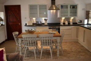 Kitchen and dining area