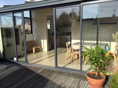 Wohnung mit Sonnenterrasse 500 Meter vom Strand von Cabourg entfernt