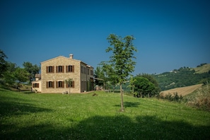 The villa from the lounge side