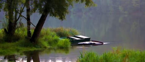 Beautiful lake surrounding the Hideaway
