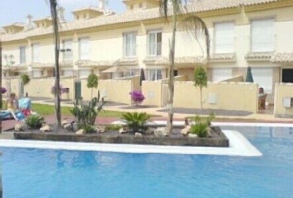 View of the house from the swimming pool