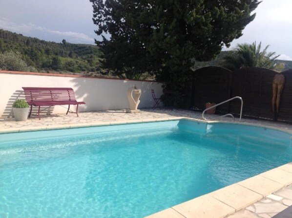 Beautiful views from the private swimming pool