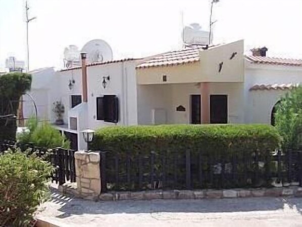 Outside of villa